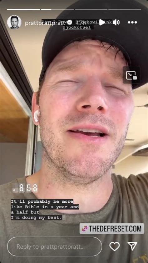 Actor Chris Pratt Reveals The Way Hes Reading The Bible