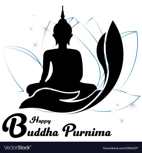 Buddha Purnima Royalty Free Vector Image Vectorstock