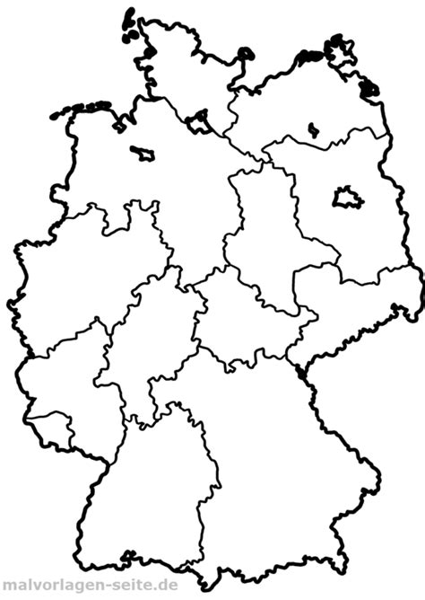 Landkarte Deutschland Kostenlose Ausmalbilder Landkarte Deutschland