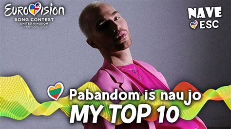 Esc Pabandom I Naujo Semi Final My Top Youtube