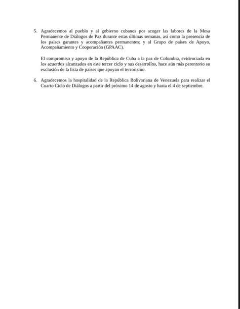 Alto Comisionado Paz on Twitter Atención Comunicado conjunto de la