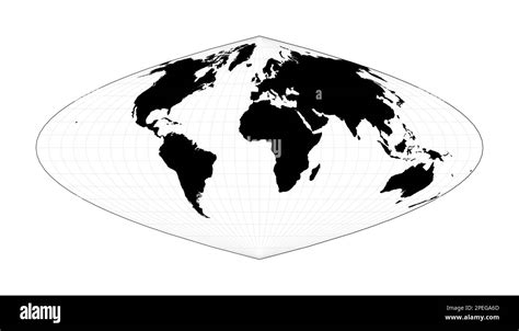 Contorno Del Mundo Proyecci N Parab Lica De Craster Plano Mapa