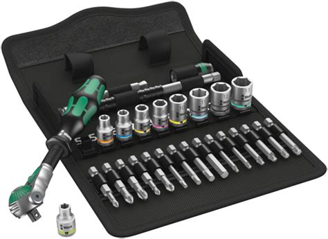 Wera 8100 Zyklop Metric Speed Ratchet Set Cyclist Connection Canal