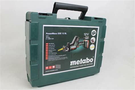 Metabo 12V Akku Säbelsäge PowerMaxx SSE 12 BL 2x 4 0 Ah LiHD ASC 55