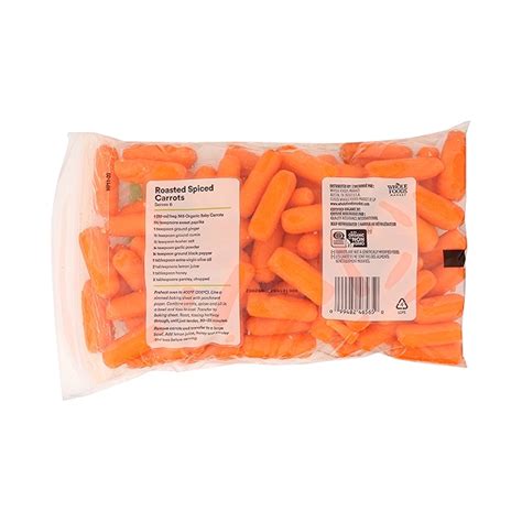 Organic Baby Carrots Cut And Peeled At Whole Foods Market