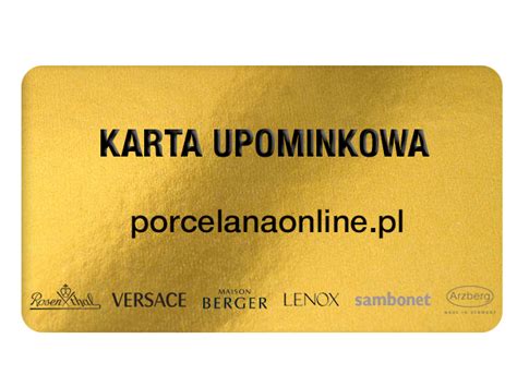 Karta Upominkowa Z Porcelana Online