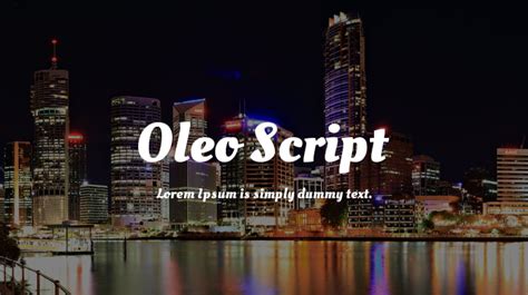 Oleo Script Font Family : Download Free for Desktop & Webfont