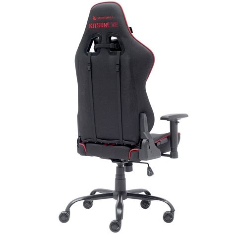 Newskill Kitsune V2 Silla Gaming Acabada En Tela Negro Espacial Rojo