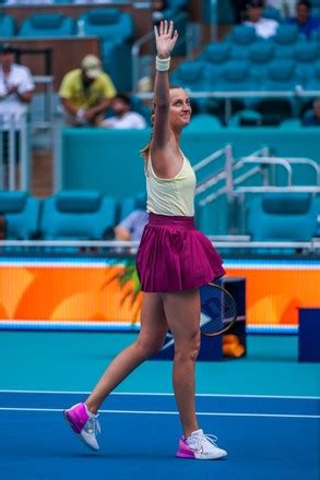 Petra Kvitova Czech Republic Celebrates Victory Editorial Stock Photo