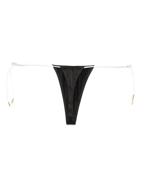 Maison Close Glow String Bikini Bottom Black FARFETCH