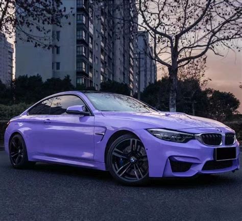 BMW M4 Wrap Best Ravoony Glossy Lavender Purple Car Wrap BMW M4 Wrap