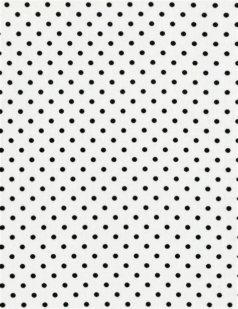 Polka Dot Fabric Black Polka Dots On White Timeless By Runnstitch