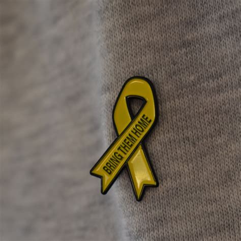 Yellow Ribbon Badges For Hostages In Gaza Ujs