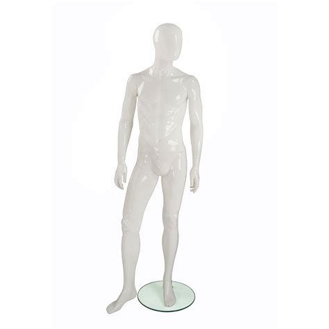 Gloss White Abstract Male Mannequin