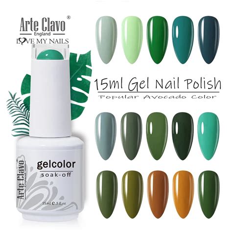 Arte Clavo Gel Nail Polish Green Vernis Primer Gel Polish LED Vernis