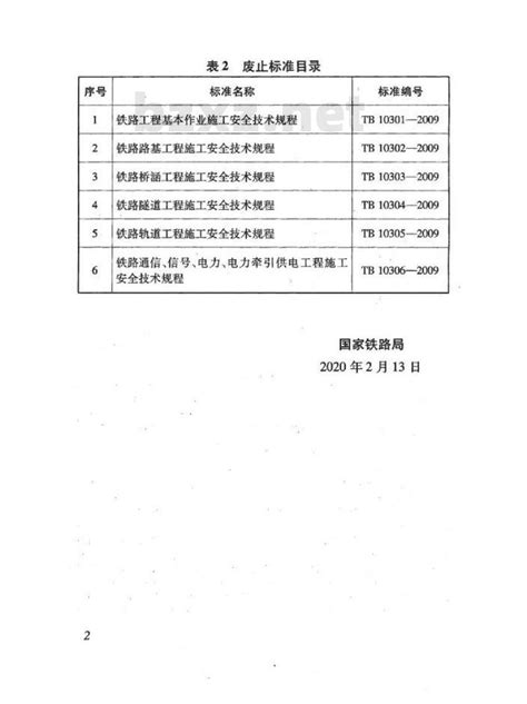 Tb 10303 2020标准免费下载 Tb 10303 2020 铁路桥涵工程施工安全技术规程 标准下载网