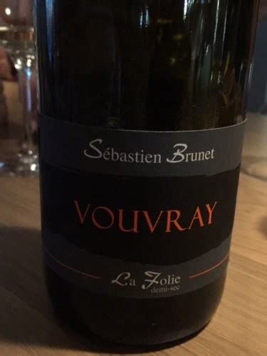 Sebastien Brunet La Folie Vouvray Demi Sec Vivino Australia