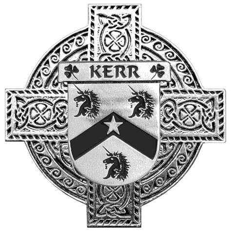 Kerr Irish Coat of Arms Celtic Cross Badge - Etsy