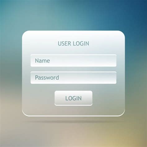 Premium Vector Login Form Page Webpage Template Login Form