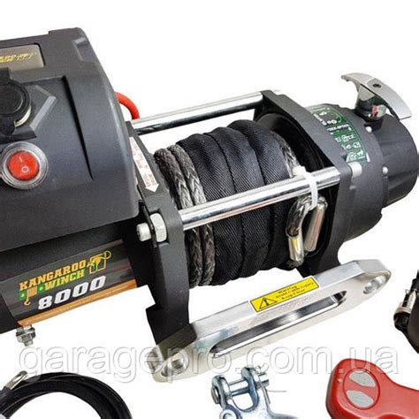 Автомобильная лебедка 12В Kangaroowinch 8000 (3630 кг / Синтетический ...