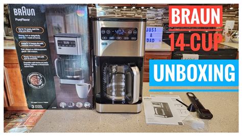 Unboxing Braun Kf5650 Pure Flavor 14 Cup Coffee Maker How Big Is It Youtube