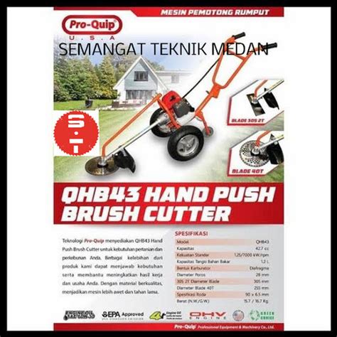 Jual Qhb Mesin Potong Babat Pangkas Rumput Grass Cutter Dorong