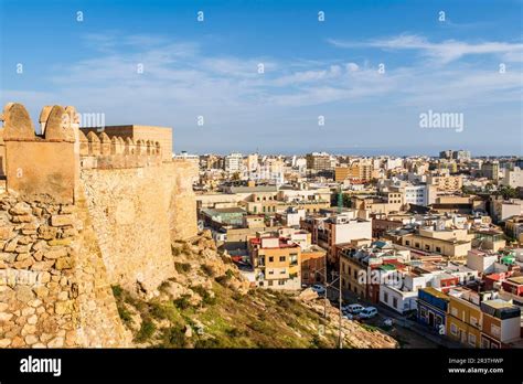 Großartige Aussicht Auf Die Alcazaba Von Almeria Eine Befestigte