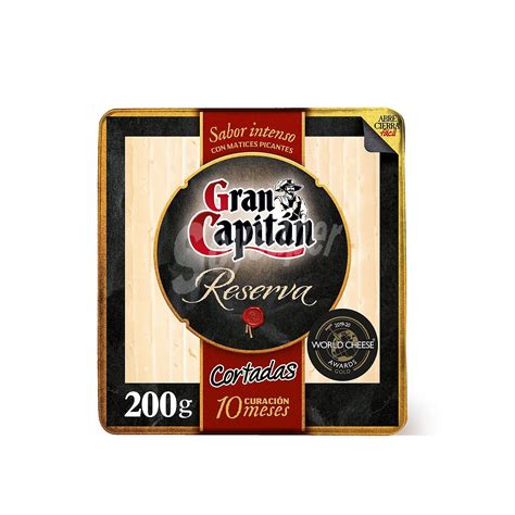 Gran Capitán Queso reserva cortadas Gran Capitán cuña 200 g