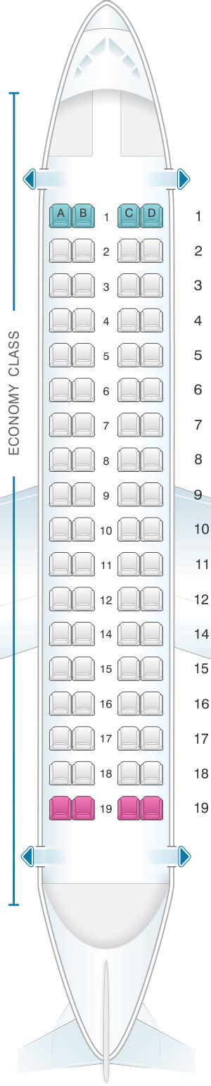 Seat Map Atr 72 600 Seatmaestro