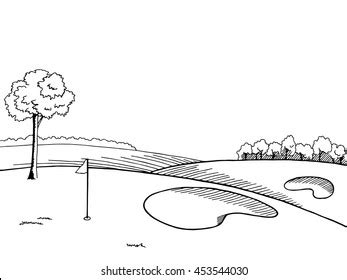 2,130 Golf Course Drawing Images, Stock Photos & Vectors | Shutterstock