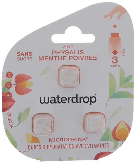 Microdrink Vibe Waterdrop Cubes D Hydratation Avec Vitamines Physalis