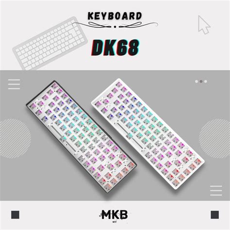 MKB DK68 V1 V2 Mechanical Hot Swap Customisable RGB Tri Mode Bluetooth Wireless Custom
