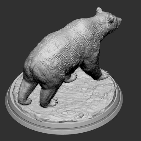 Bear 3d Print Model Sculpture Of 3d Model 3d Printable Cgtrader