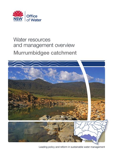 Pdf Water Resources And Management Overview Murrumbidgee Catchment