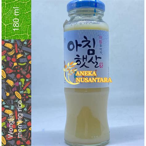 Jual Woongjin Morning Rice Minuman Beras 180 Ml Wongjin Makgeolli 180ml