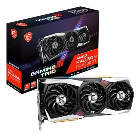 Msi Amd Radeon Rx 6800 Xt Gaming X Trio 16gb Gddr6 Composants Pc