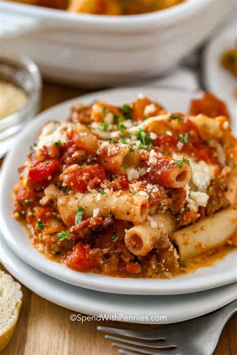 Baked Ziti Recipe Easy To Make Spend With Pennies