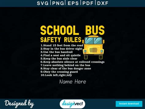 School Bus Safety Rules