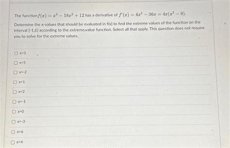 Solved If Fxx3−4x210 Determine The Concavity When X1