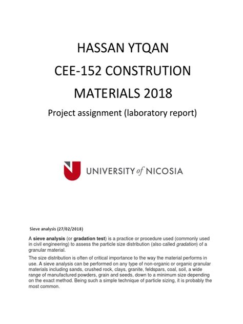 Laboratory Report Constraction Material Pdf Pdf Fracture Concrete