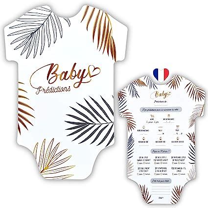 X Carte De Jeu Baby Shower Kit Id Al Pour Gender Reveal Et Fete