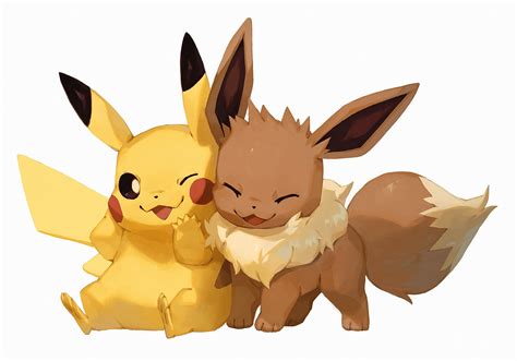 Cute Pikachu And Eevee Wallpapers Top Free Cute Pikachu And Eevee