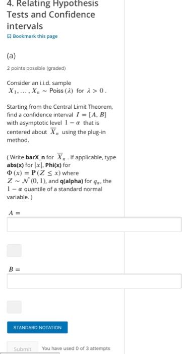 Solved Relating Hypothesis Tests And Confidence Intervals Chegg