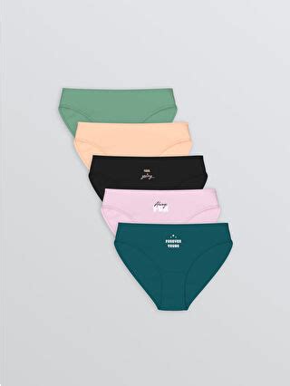 LCW Young Štampane bikini gaćice pakovanje od 5 komada W53805Z8 CVL LC Waikiki