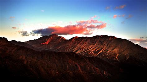 Wallpaper Landscape Mountains Sunset Hill Nature Sky Sunrise