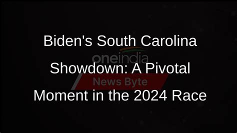 Biden Seeks Early Win In South Carolinas Democratic Primary Oneindia News