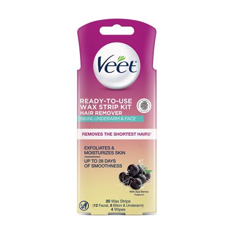 Hair Removal Wax Strips Veet Botanic Inspirations Easy Gelwax