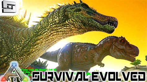 Ark Survival Evolved Tamed A Trex And Spinosaurus E Gameplay