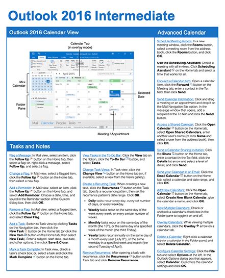 Outlook 2016 Intermediate Courseware CustomGuide