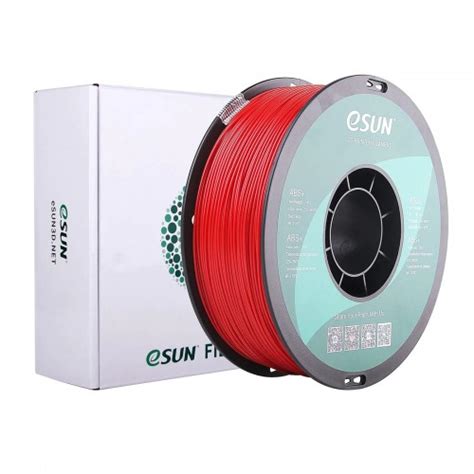 Esun Abs Filament Mm Kg Spool Fire Engine Red